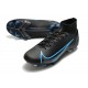 Nike Superfly 8 Elite FG Black Blue Men Soccer Cleats