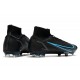 Nike Superfly 8 Elite FG Black Blue Men Soccer Cleats