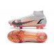 Nike Superfly 8 Elite FG Mid White And Black Orange Soccer Cleats