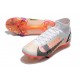 Nike Superfly 8 Elite FG Mid White And Black Orange Soccer Cleats